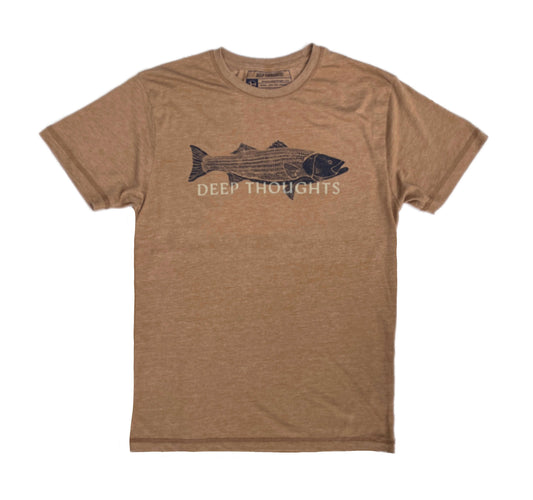 'Large Scale' Striper T-Shirt - Coyote