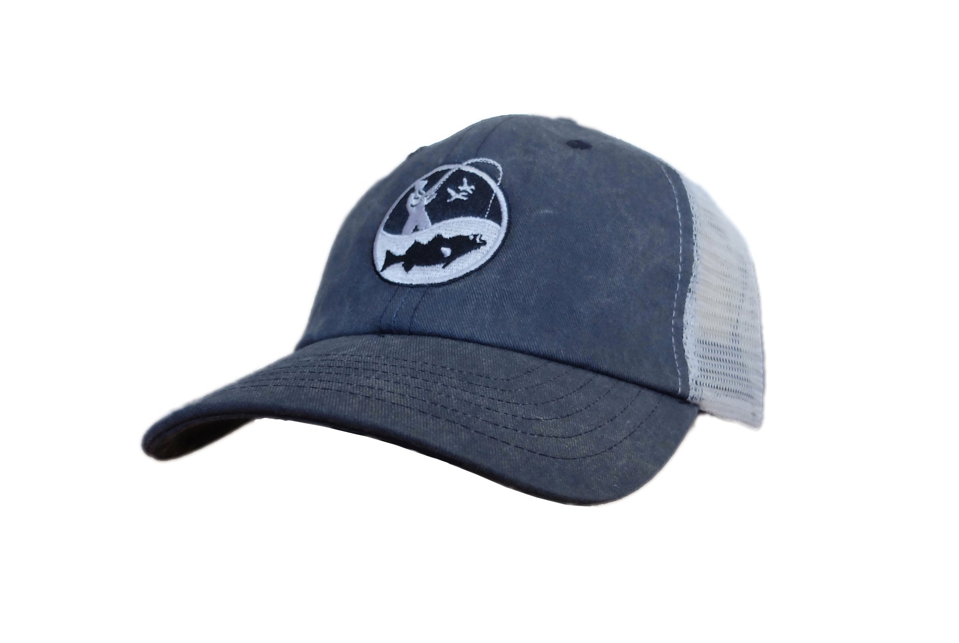 Angler' Trucker Hat - Vintage Navy / White