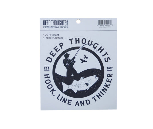 Deep Mind Sticker Shop Fishing Vinyl Stickers | Deep Thoughts Designs